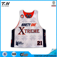 Atacado personalizado Sublimation Lacrosse Jersey para homens